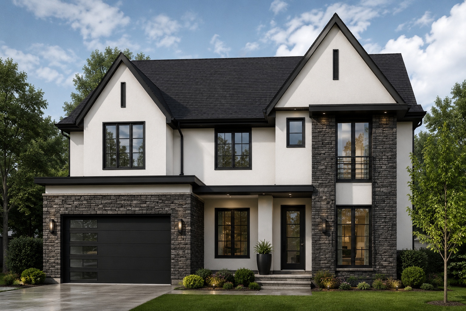 Laverock Ct custom home — Bethesda, MD new construction front exterior