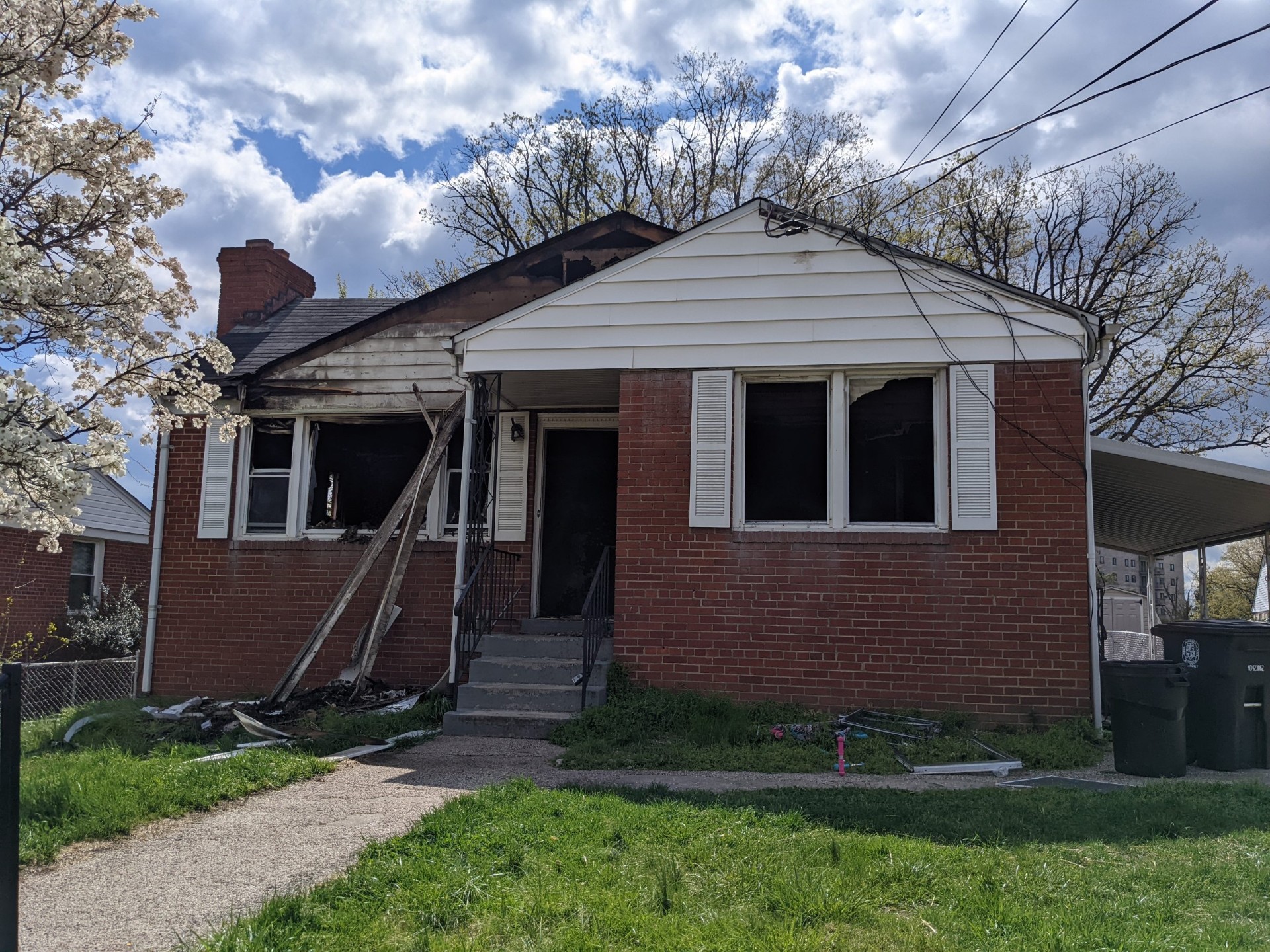 Before renovation – distressed exterior, Iron Gate Development flip project DC MD VA