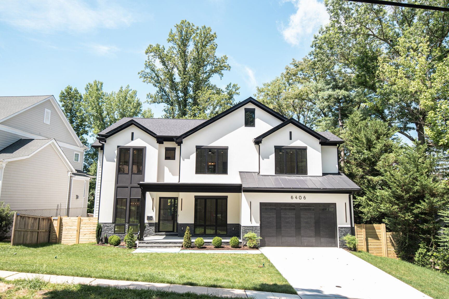 Luxury renovation exterior front